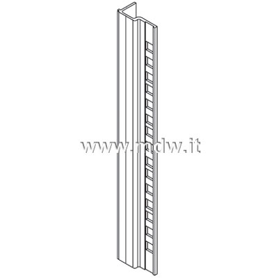 Montante 1u di trasformazione - consente di montare a vista oggetti rack 19